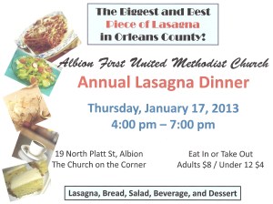 2013 Lasagna Dinner Poster0001