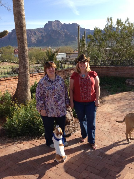 Kim and Bonnie at Rons