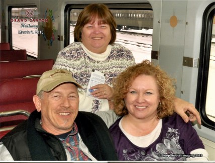 Kim_Ronald_Lisa on Grand Canyon Train