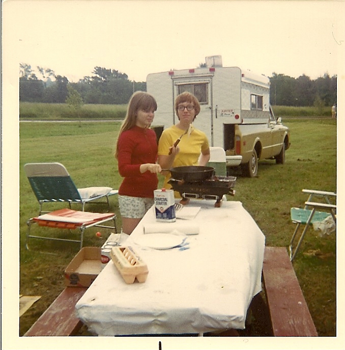 Camping_Kim and Sharon_1972